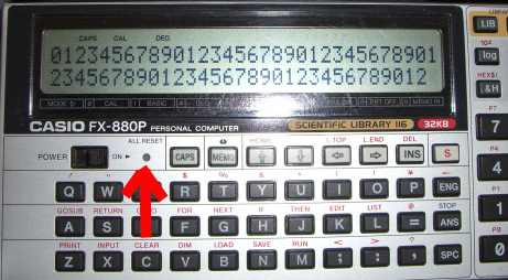 horno ratón o rata Sermón Fallos en la calculadora al cambiar las pilas – Casio 880