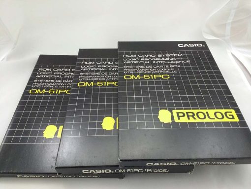 CASIO ROM CARD OM-51P PROLOG (nº243) NEW without keyboard overlay