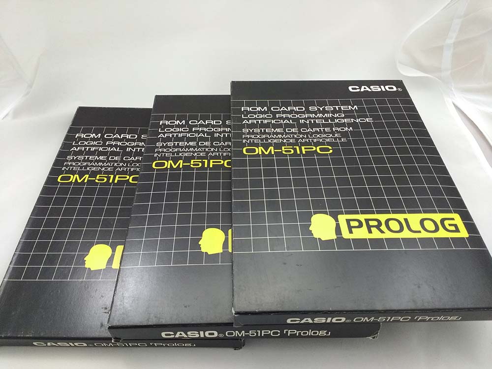CASIO ROM CARD OM-51P PROLOG (nº243) NEW without keyboard overlay