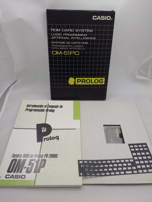 CASIO ROM CARD OM-51P PROLOG (nº243) NEW without keyboard overlay - Image 2
