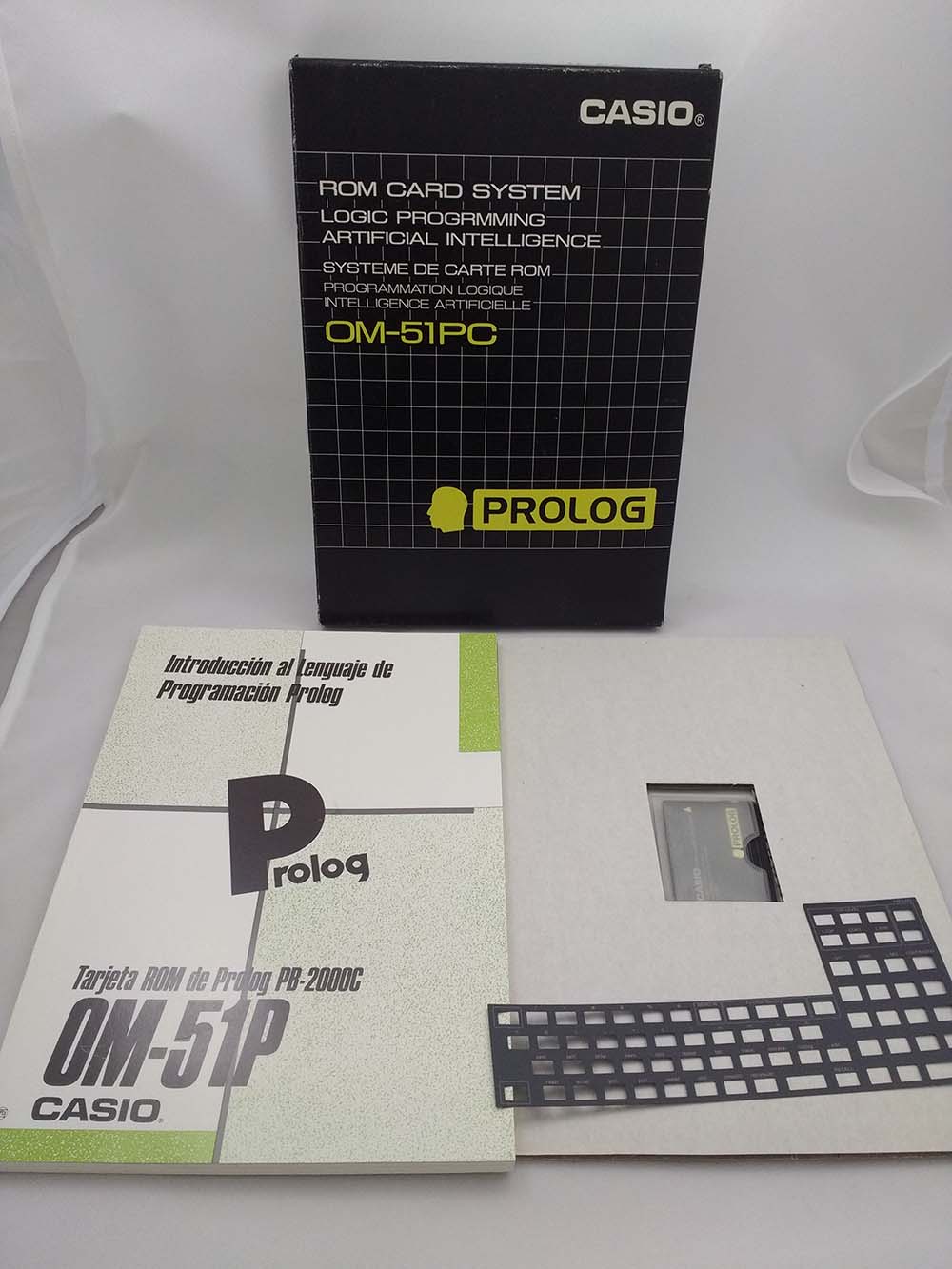 CASIO ROM CARD OM-51P PROLOG (nº243) NEW without keyboard overlay - Image 2