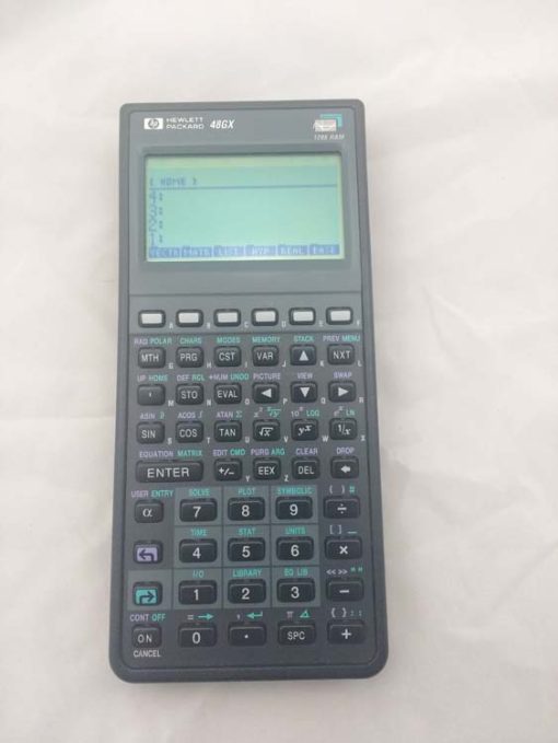 HP Calculator 48GX with case and Message Blooket # 389 - Image 2