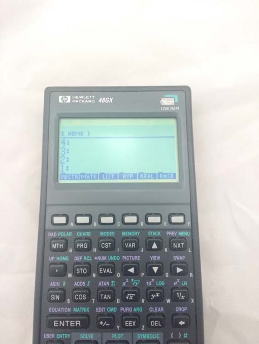 HP Calculator 48GX with case and Message Blooket # 389 - Image 3