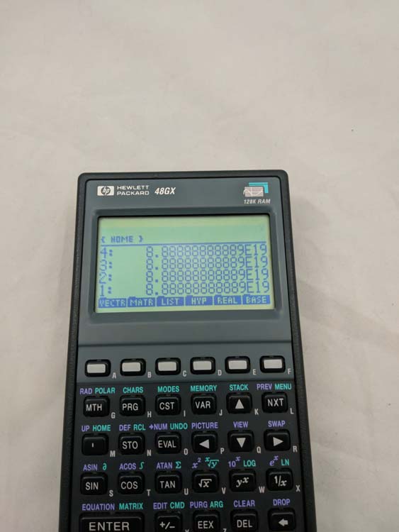 HP Calculator 48GX with case # 494 SMALL DEFECT - Image 3