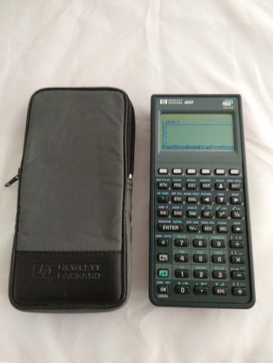 Calculadora HP 48GX con funda # 537