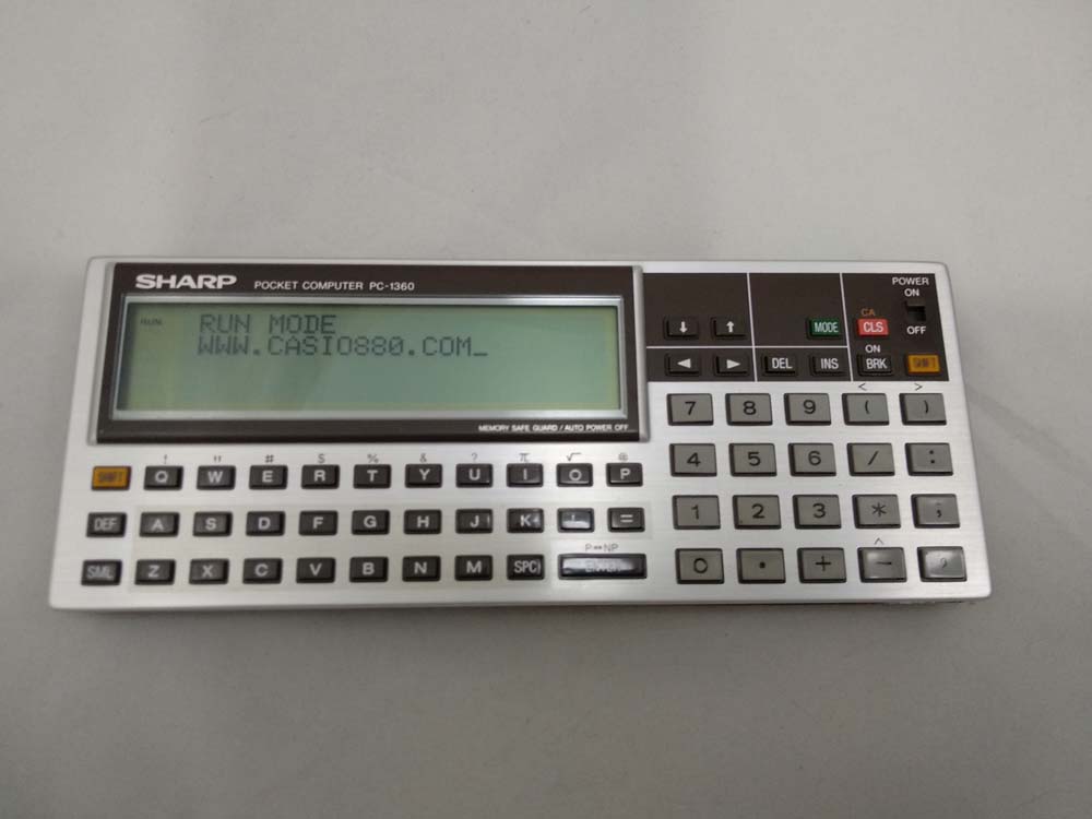 Sharp calculator PC-1360 with Memory Card 16kb CE-2H16M # 556 - Image 2