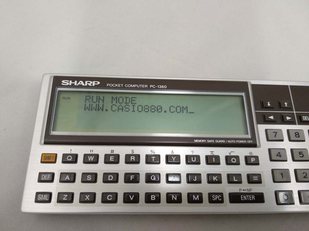 Sharp calculator PC-1360 with Memory Card 16kb CE-2H16M # 556 - Image 3