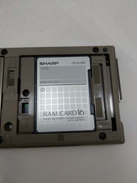 Sharp calculator PC-1360 with Memory Card 16kb CE-2H16M # 556 - Image 8