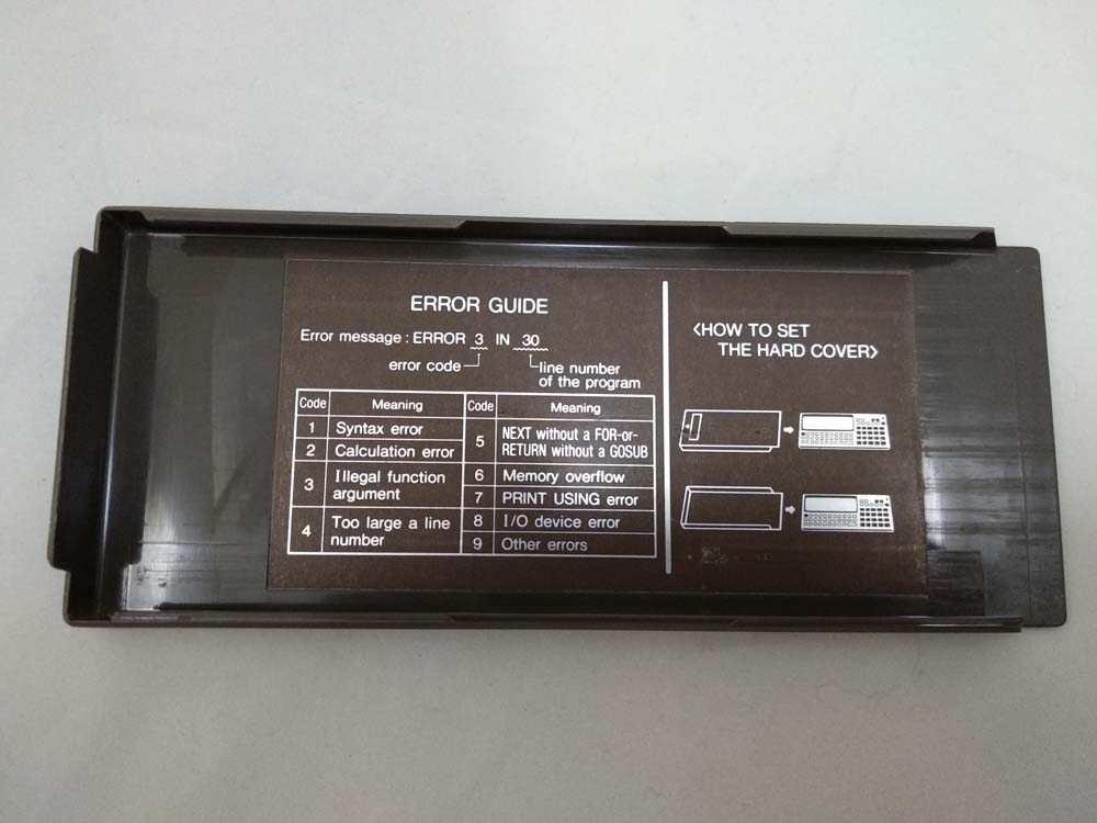 Calculadora Sharp PC-1360 y Tarjeta de Memoria 16kb CE-2H16M # 596 - Imagen 10