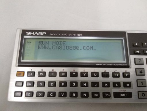 Calculadora Sharp PC-1360 y Tarjeta de Memoria 16kb CE-2H16M # 596 - Imagen 3