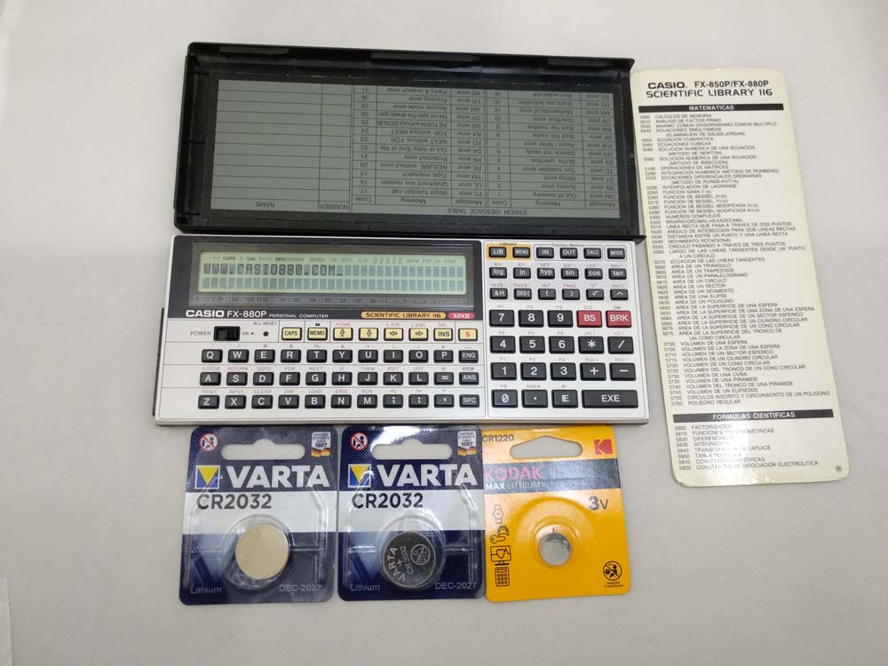 Casio calculator FX-880p  # 606