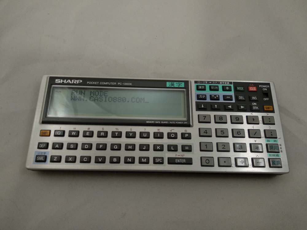 Calculadora Sharp PC-1360K con Tarjeta de Memoria 16kb CE-2H16M # 646 - Imagen 4