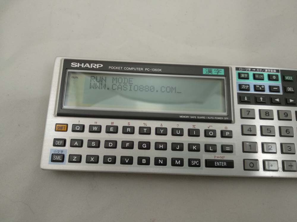 Calculadora Sharp PC-1360K con Tarjeta de Memoria 16kb CE-2H16M # 646 - Imagen 5