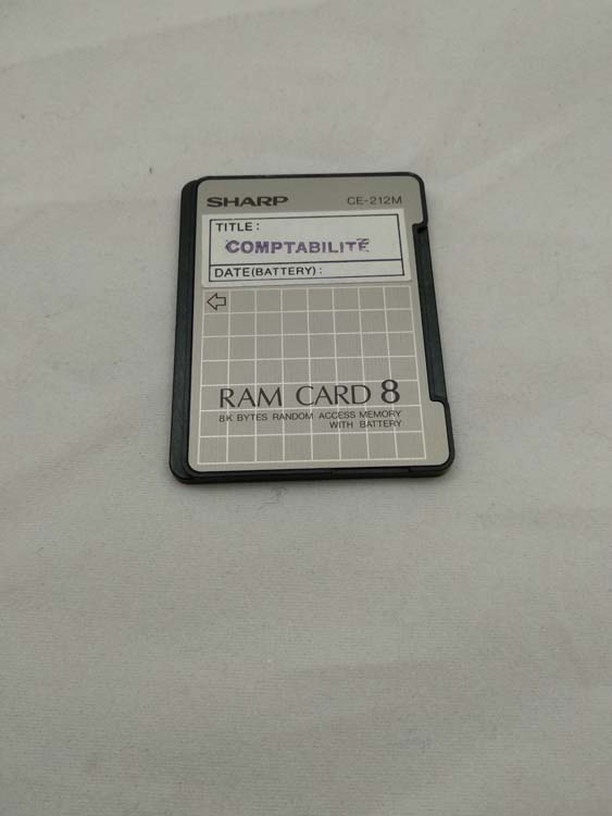 Calculadora Sharp PC-1360 y Tarjeta de Memoria 8kb CE-212M # 656 - Imagen 12