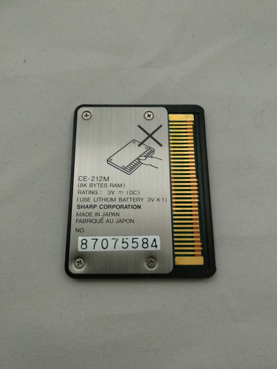 Calculadora Sharp PC-1360 y Tarjeta de Memoria 8kb CE-212M # 656 - Imagen 13