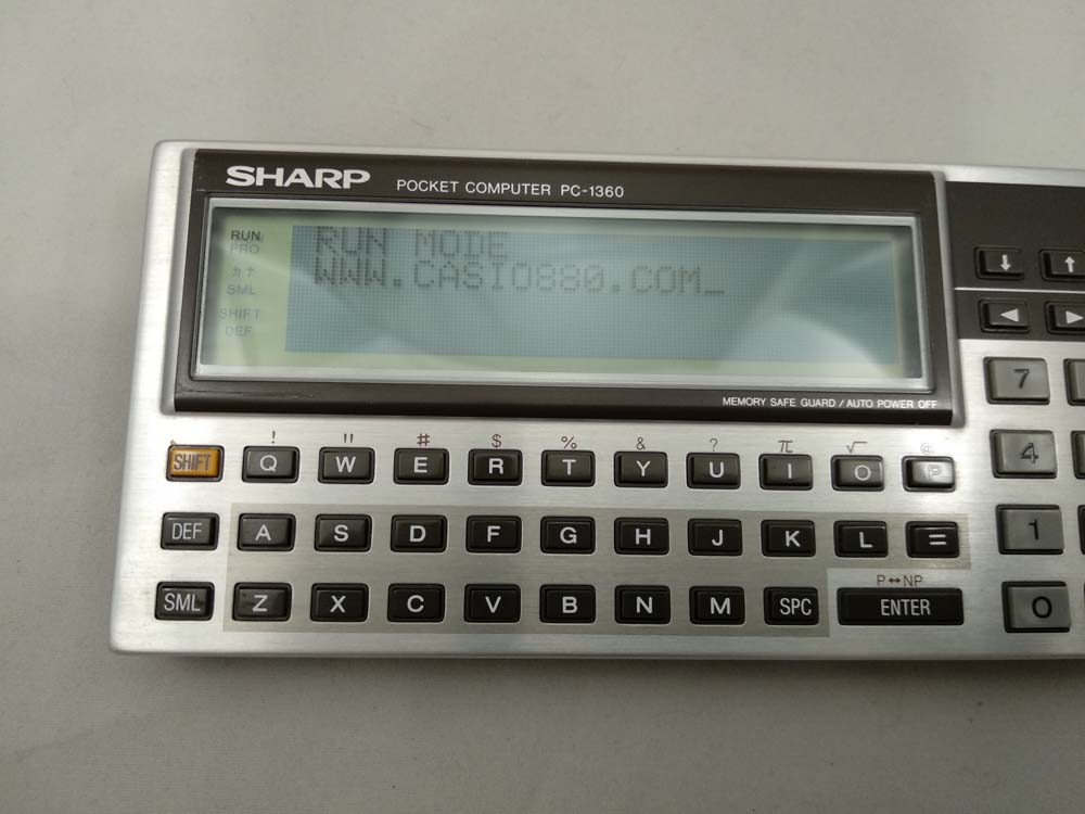 Calculadora Sharp PC-1360 y Tarjeta de Memoria 8kb CE-212M # 656 - Imagen 4