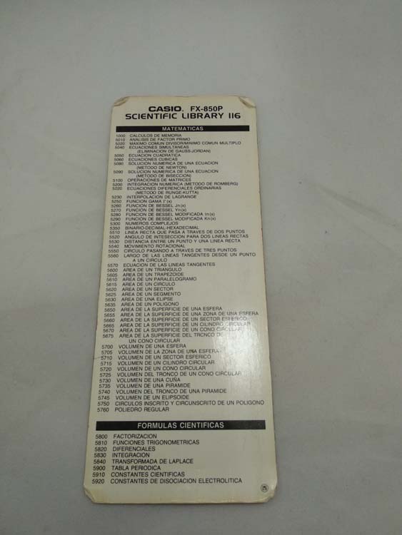 Casio calculator FX-850p # 683 - Image 11