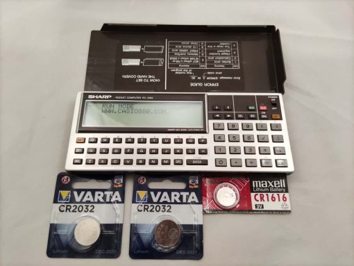 Calculadora Sharp PC-1360 y Tarjeta de Memoria 8kb CE-212M # 696