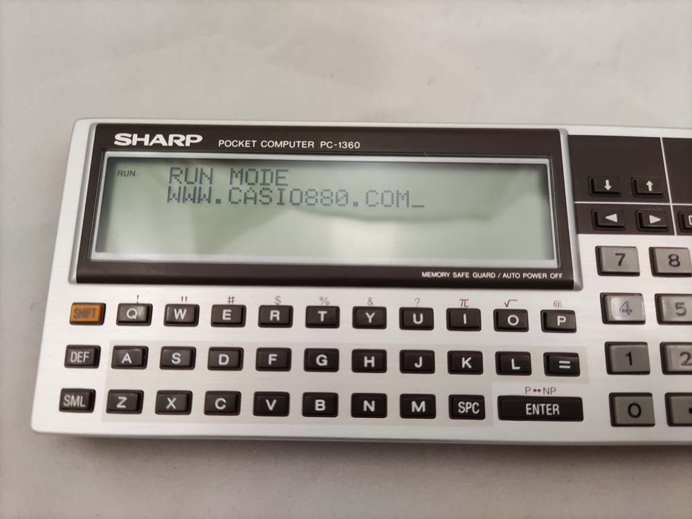 Calculadora Sharp PC-1360 y Tarjeta de Memoria 8kb CE-212M # 696 - Imagen 3