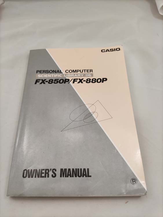 Owner's manual Casio calculator FX-880P / FX-850P # 698