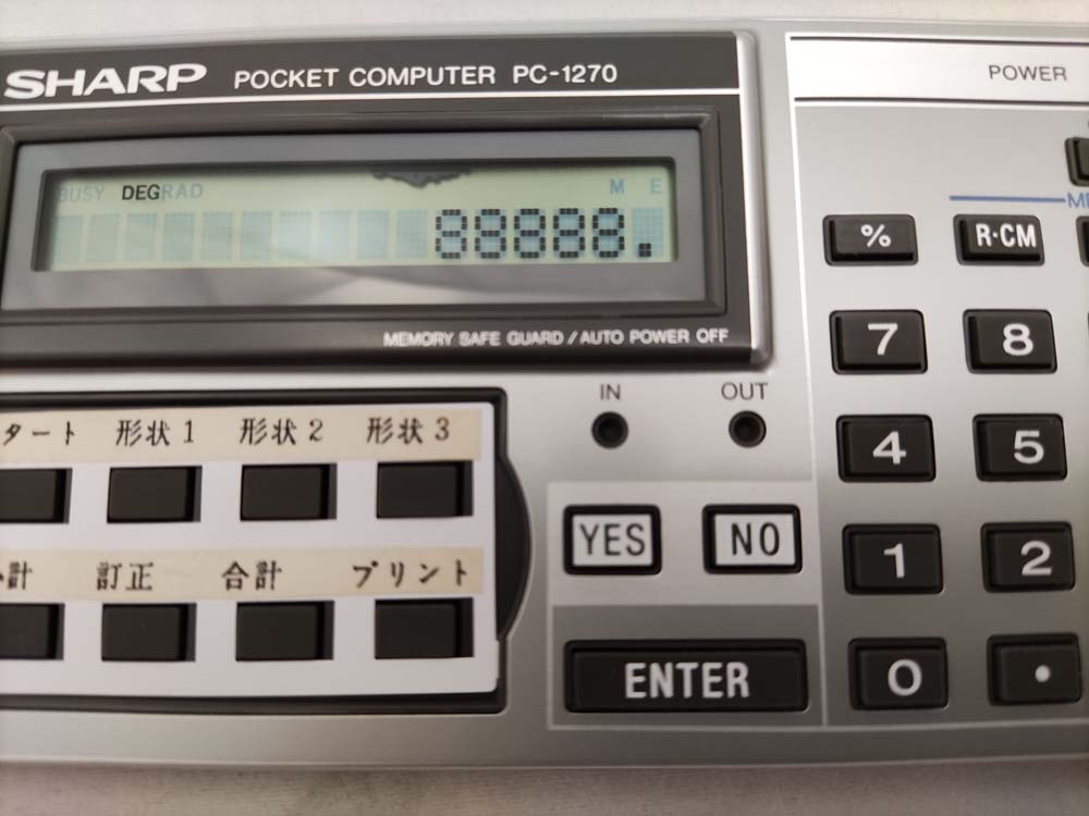 Calculadora Sharp PC-1270 con tarjeta CE-212M 8kb # 725 - Imagen 4