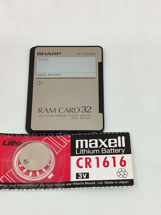 RAM Card CE-2H32M 32kb  #911