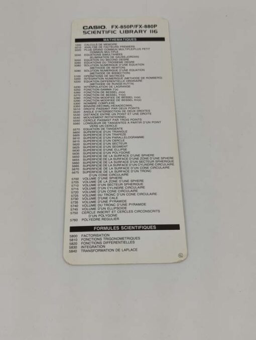 Casio calculator FX-880p # 938 - Image 9