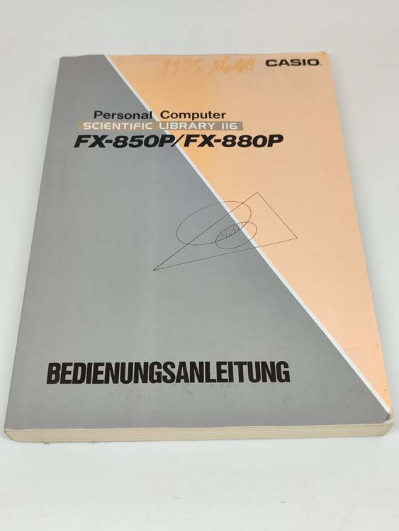 Manual Casio FX-880p / FX-850p en alemán # 939